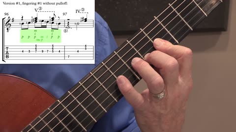 Technique Left-Hand, Part II (slow section). Video 52: m96-97, Version #1