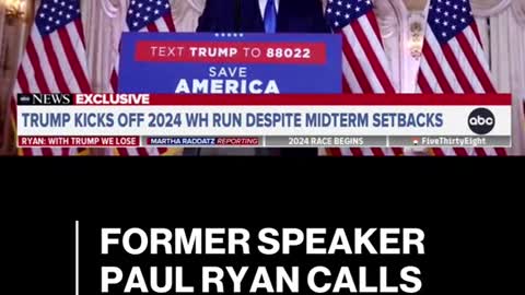 FORMER SPEAKERPAUL RYAN CALLSHIMSELF A 'NEVERAGAIN-TRUMPER'