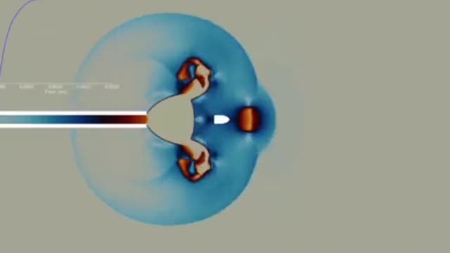 The change in air when a bullet is fired