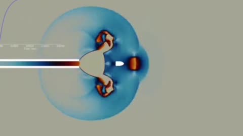 The change in air when a bullet is fired