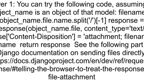 how to download a filefield file in django view