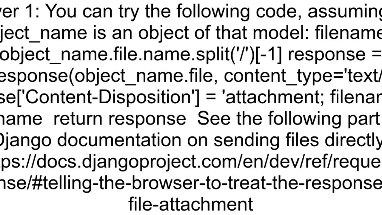 how to download a filefield file in django view