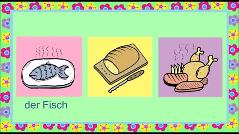 Deutsch lernen Essen (Spiel - game - jeu de Kim)