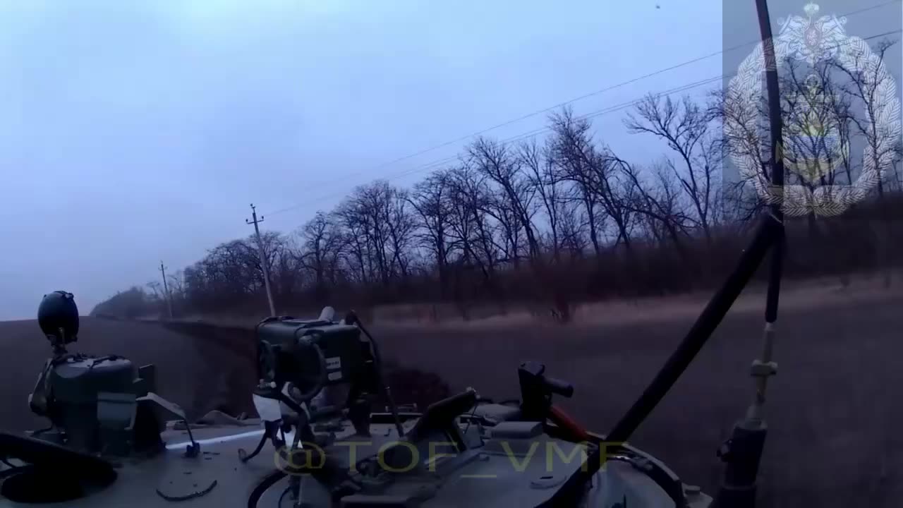 Russian Tank In Combat in Ukraine