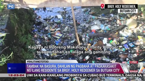 Tambak na basura, dahilan ng pagbaha at pagkakasakit ng ilang residente sa Butuan City