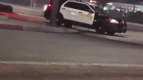 Driver of an SUV repeatedly ramming into a Los Angeles County sheriff deputy’s patrol vehicle