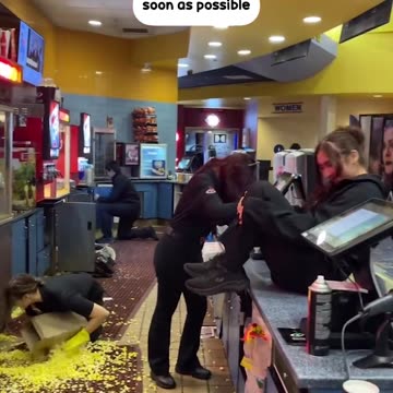 A simulation game where you have to solve the chaos in the movie theater