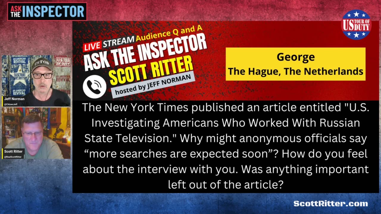 The Global Implications of the FBI Raid Against Scott Ritter