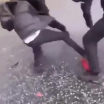 Usual suspects beat up shy British boy to show him who's boss in UK. Elderly