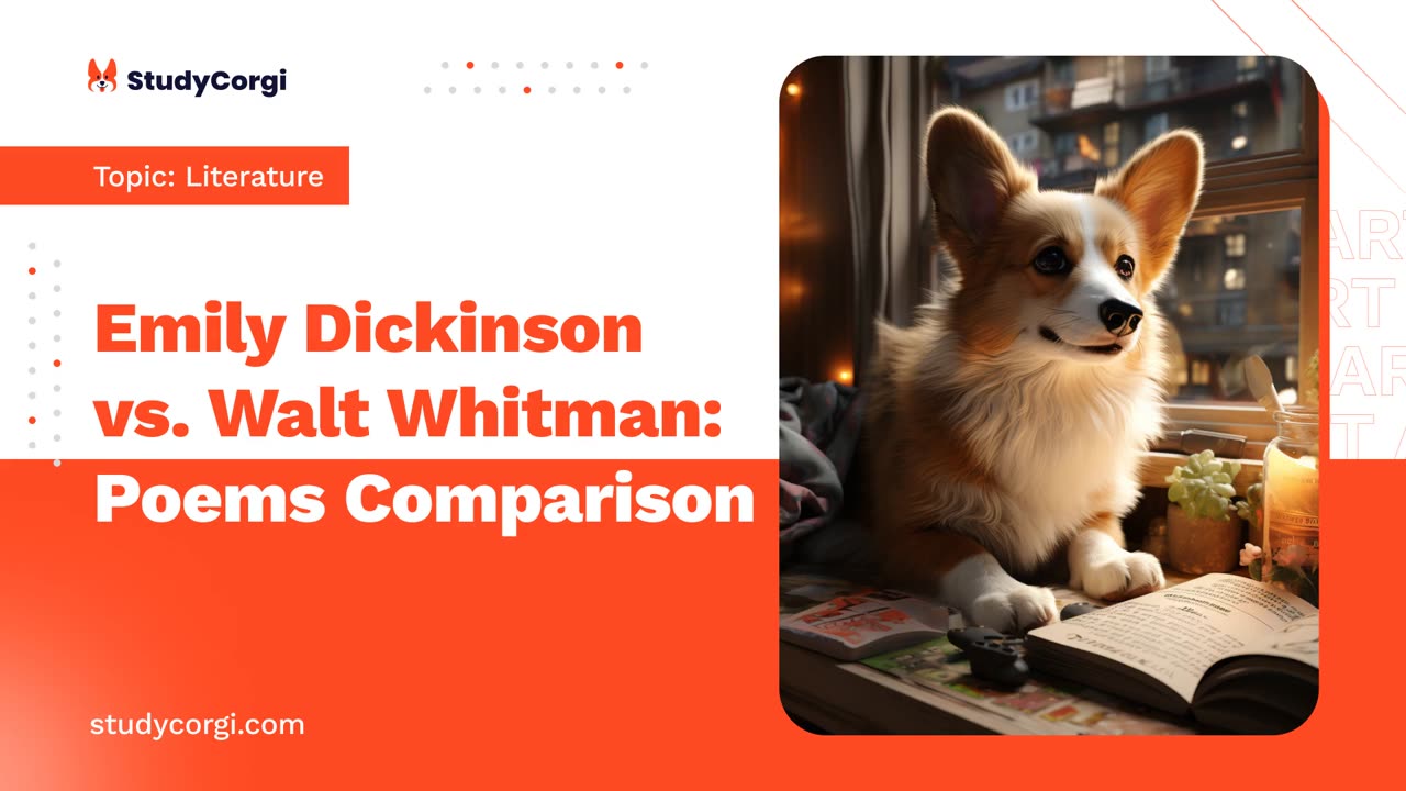 Emily Dickinson vs. Walt Whitman: Poems Comparison - Essay Example