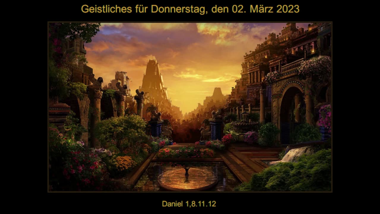 Geistliches für Donnerstag, den 02. März 2023