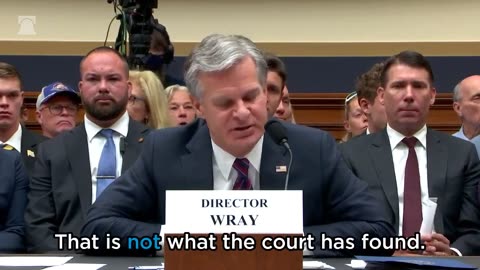 Director Wray’s FBI Transgressed 1A violations, can’t define "disinformation"