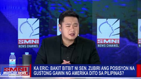 Ka Eric: Bakit bitbit ni Sen. Zubiri ang posisyon na gustong gawin ng Amerika dito sa Plipinas?