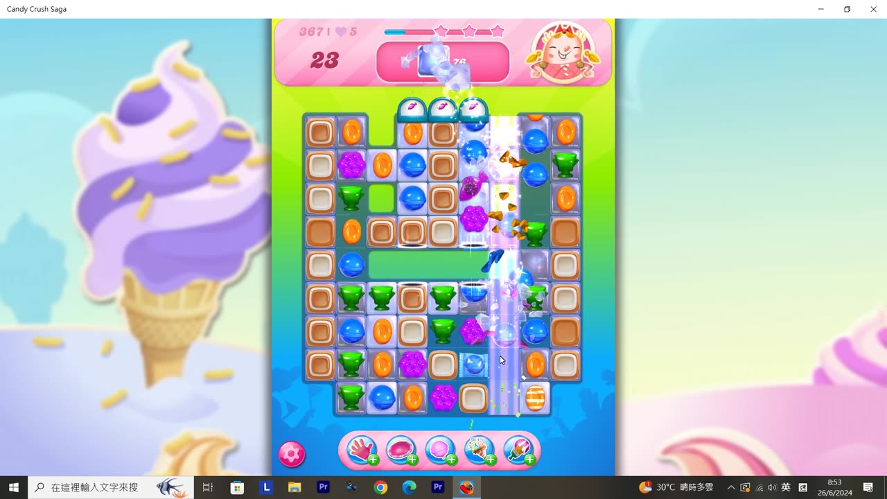 Candy Crush Saga Record (Level 367)