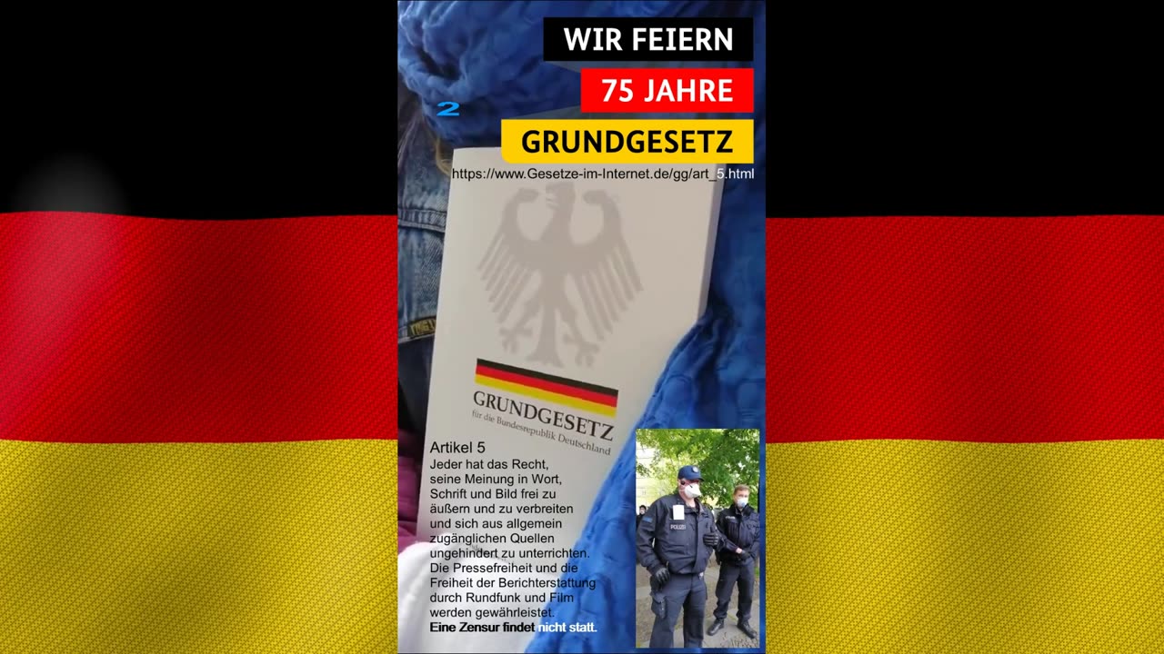 BRD 2024, wir feiern 75 Jahre Grundgesetz.