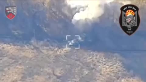 Russian Tank Crew Bails After Shell Explodes Directly Above