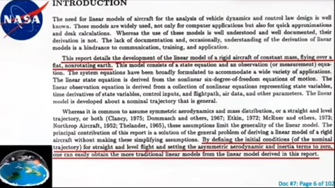 Four official documents that openly admit they fly over a flat nonrotating earth realm.