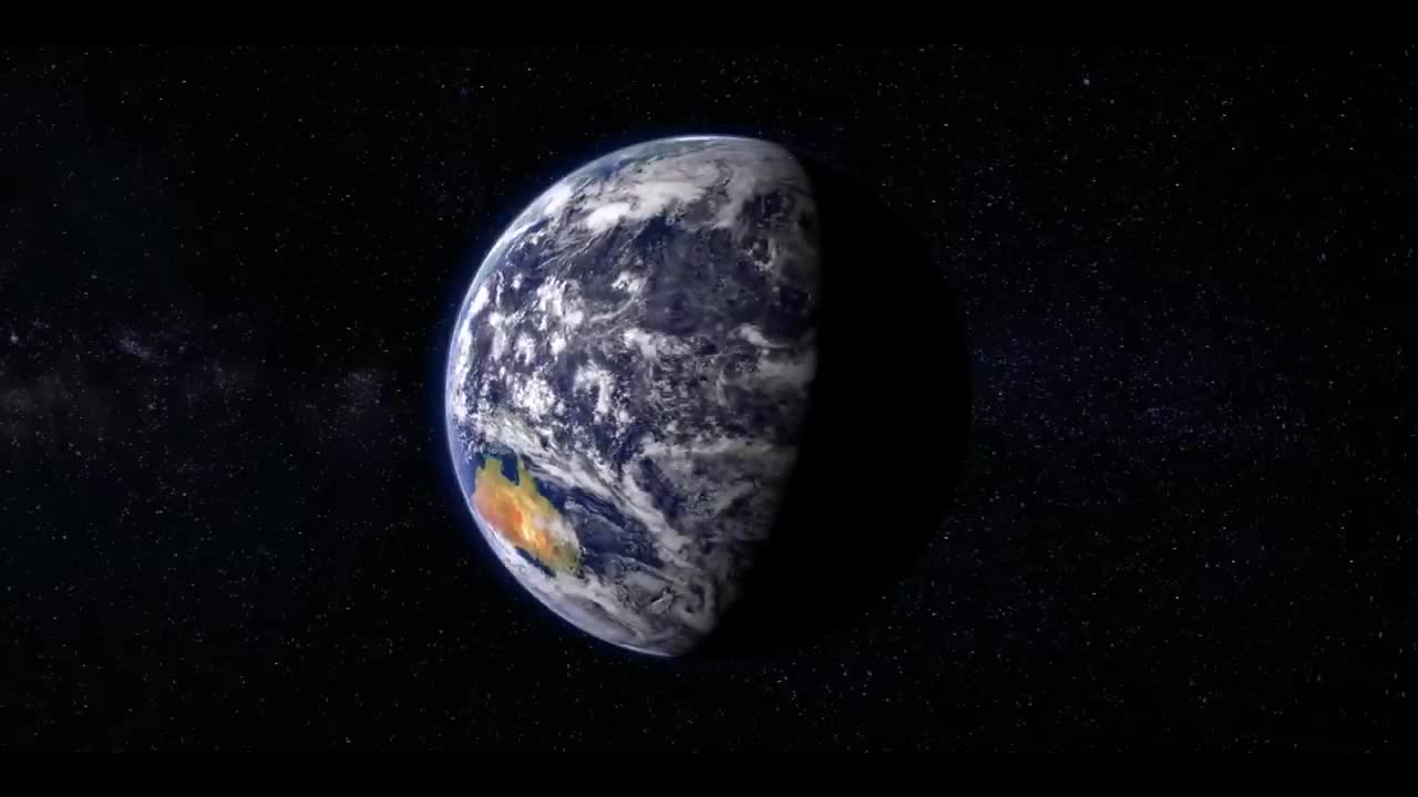 Earth Rotating In the space Free HD Video