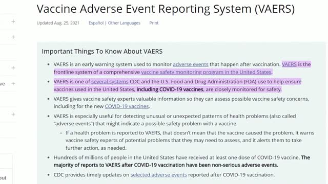 Of Criminal Proportions: "It Is Time for a Second Iteration of the Nuremberg Trials" The CDC sidestepped the VAERS system, creating V-Safe, and then tried to hide that information from the public until they were forced to by a FOIA lawsuit.