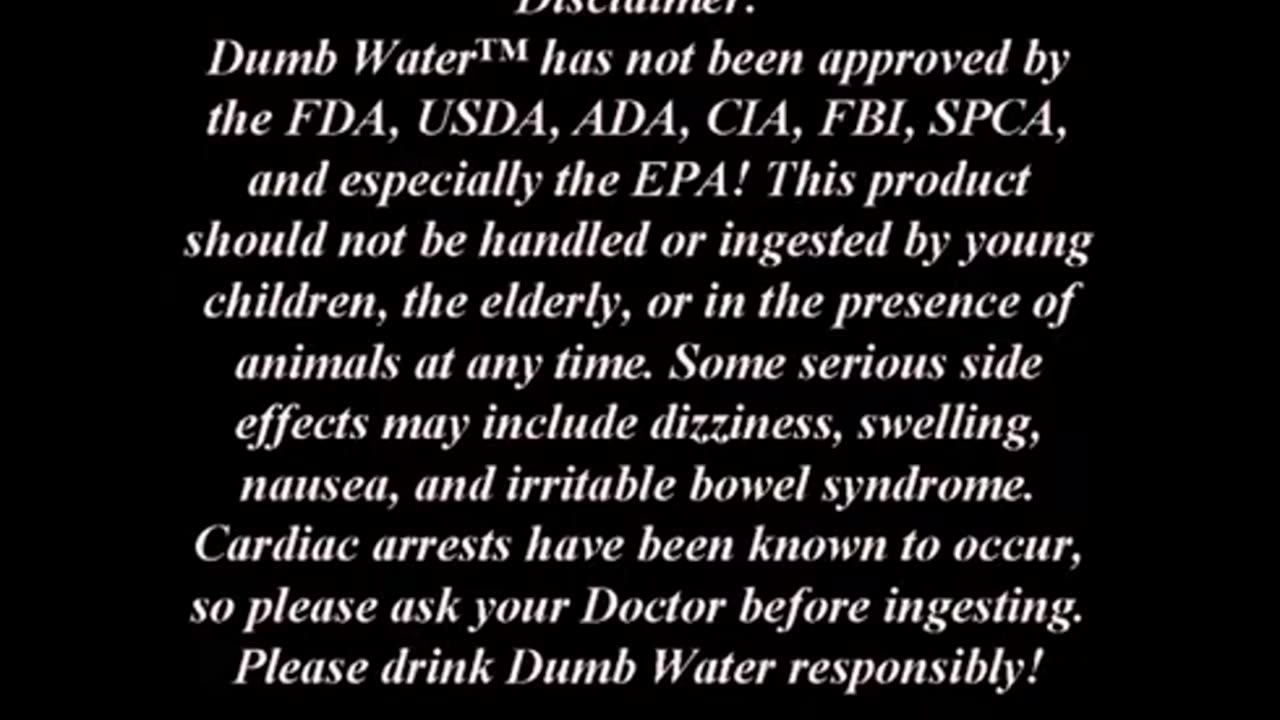 Dumb Water Commercial