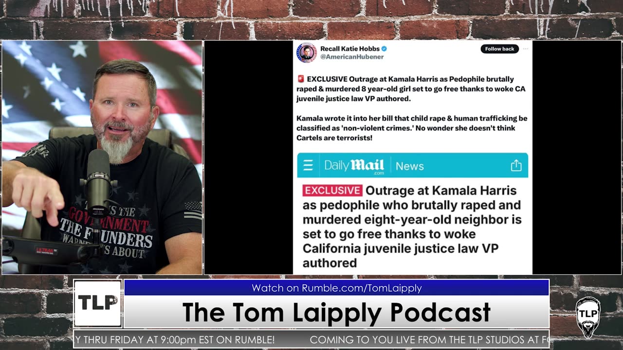 Kamalow-IQ-Dumb-Harris And Pedophile Illegals - The Tom Laipply Podcast -