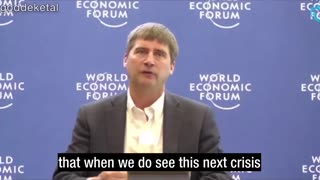 WEF there will be another crisis