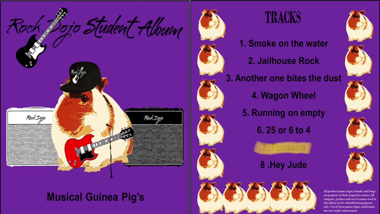 Rock Dojo Student Album #15 “Musical Guinea Pigs”: Pontoon (Little big town cover) Track 7