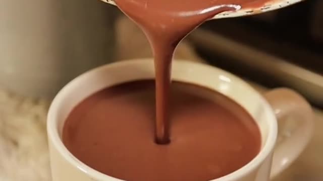 Amazing homemade hot chocolate drink