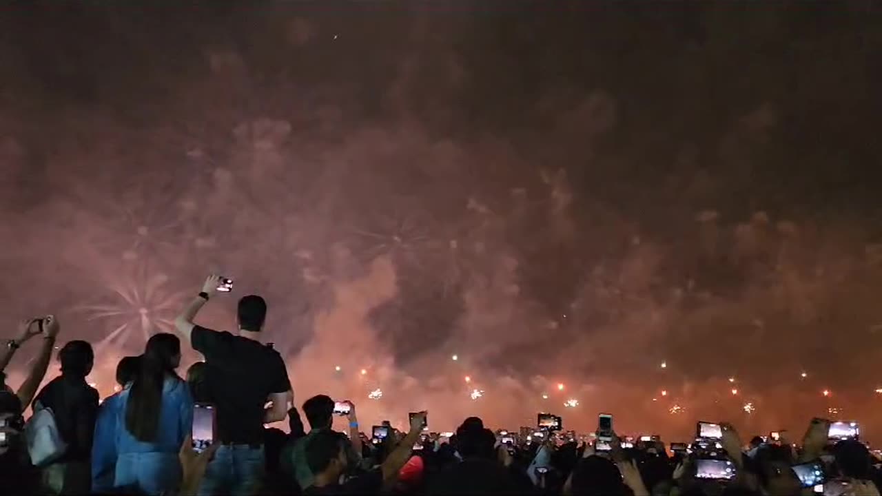 Spectacular New Year's Fireworks in Dubai!