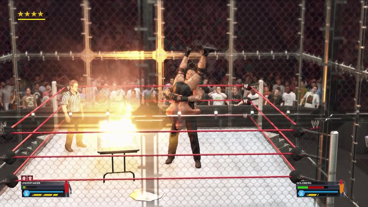 WWE 2K23: The Undertaker VS Goldberg - Hell in a Cell Highlights