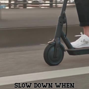 Slow down when approaching intersections and crosswalks.