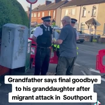 Grandfather says final goodbye to his granddaughter after migrant attack in Southport