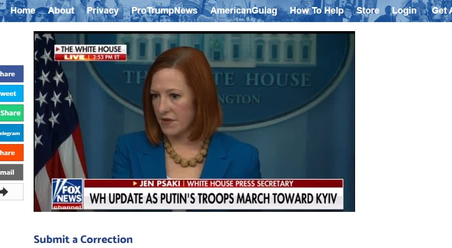 Jen Psaki Trips Over Her Tongue When Asked Why the US Is Importing Russian Gas Today