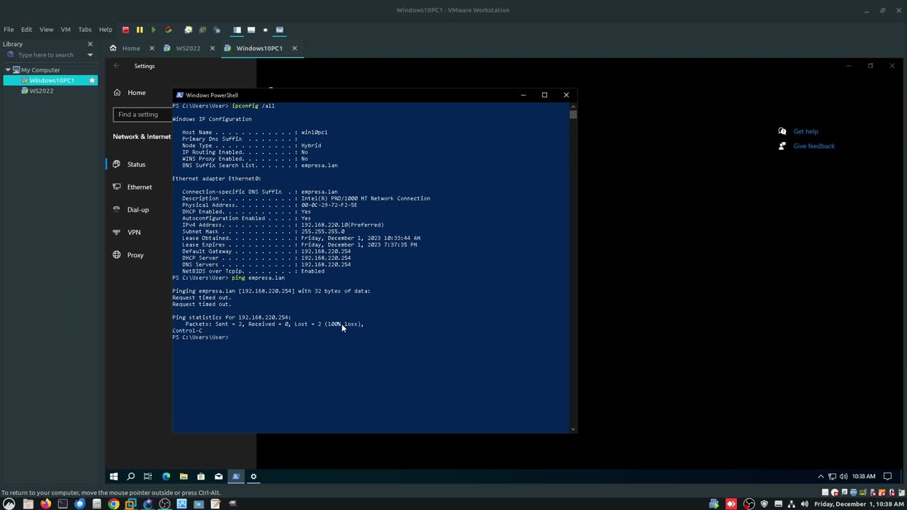 Modificar las Opciones del Scope DHCP para DNS Local con Windows Server 2022