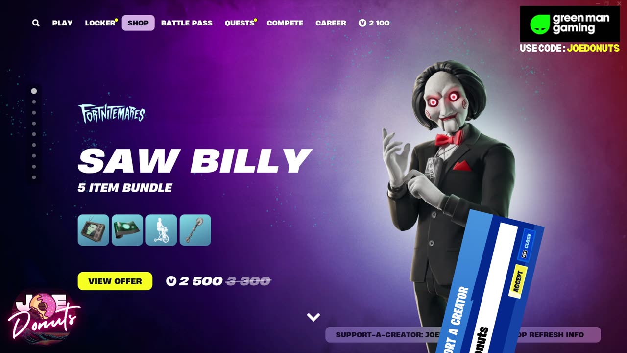 Do you want to Play a Game? | Saw Billy Bundle in Fortnite