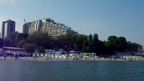 Arkadia Beach in Odessa, we checked operation of Apple Ipad 2 with 3G. It works!