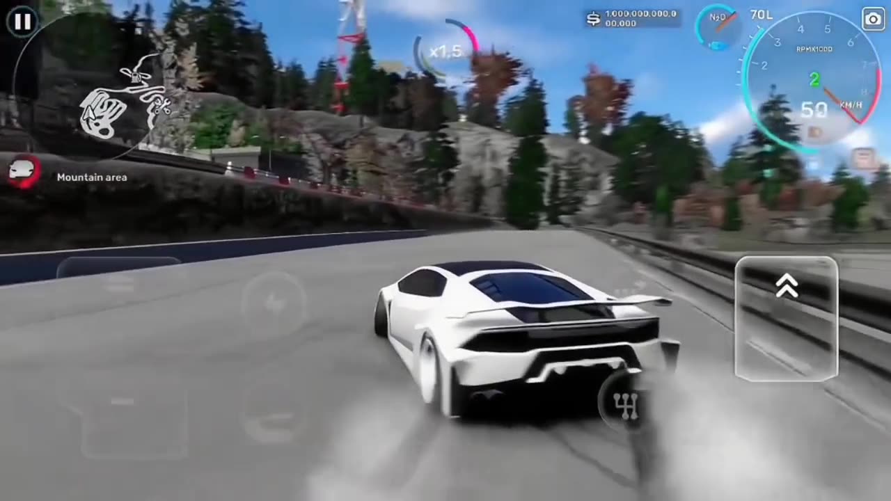 Car's street drifting