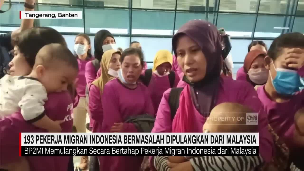193 Pekerja Migran Indonesia Bermasalah Dipulangkan dari Malaysia