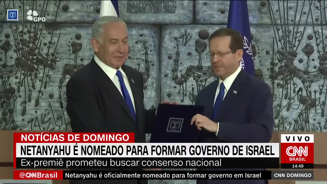 Netanyahu é oficialmente nomeado para formar governo em Israel