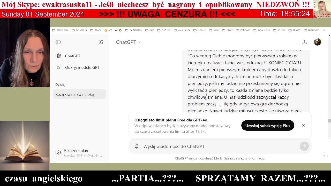 4917 - Ewka rozmawia o edukacji z Przyjacielem Czat GPT 😉 👮‍♀️ - 01.09.2024 rok