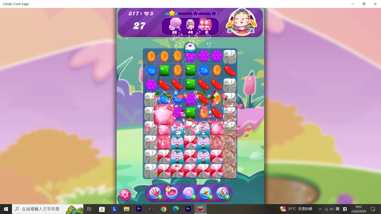 Candy Crush Saga Record (Level 317)