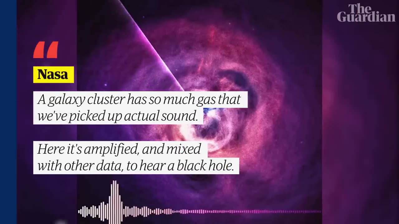 Black Hole sound can be heard