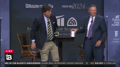 Tucker Carlson Talks With Bob Vander Plaats at the 2023 Family Leadership Summit