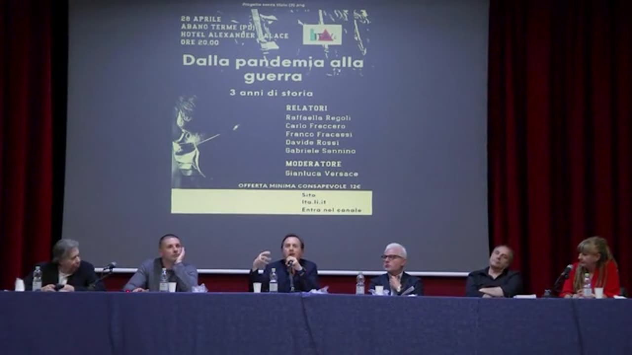 28 aprile 2023 Abano Terme Conferenza "Dalla pandemia alla guerra"