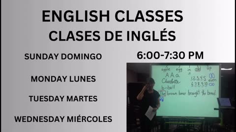 English Class Clase De Ingles 8/18/2024