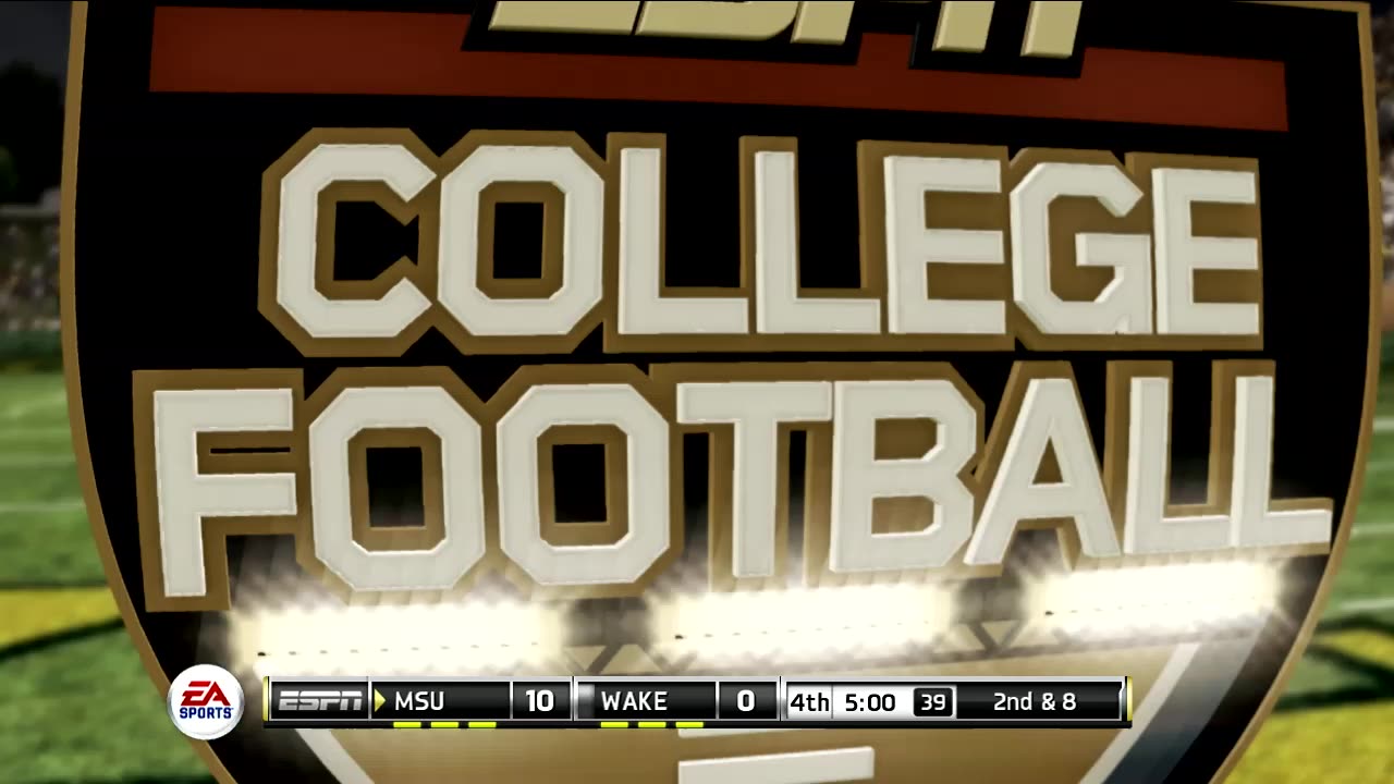 NCAA Football11 (Ps3) Michigan State Spartans vs Wake Forest Demon Deacons Part3