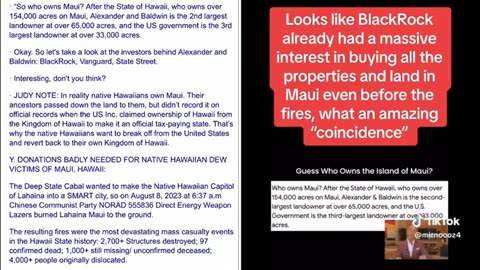 Who Owns Maui (Audio is what it is) ..