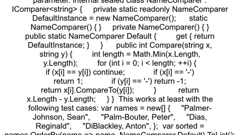 LINQ and CASE Sensitivity