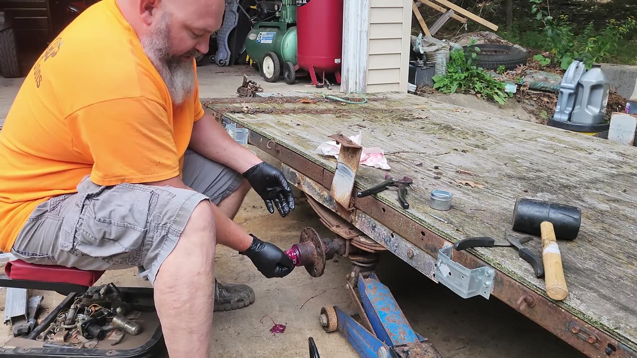 Changing out Hub barings on an old trailer