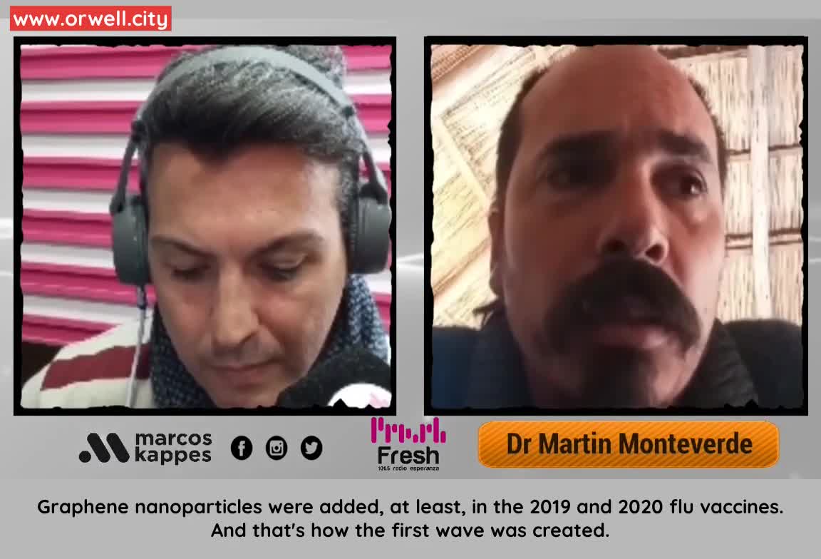Dr. Martín Monteverde: Non existence of SARS-CoV-2, PCR farce, graphene flu jabs.